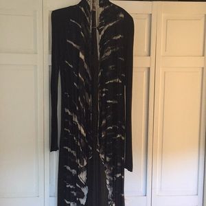 Black and Tan tie dye duster